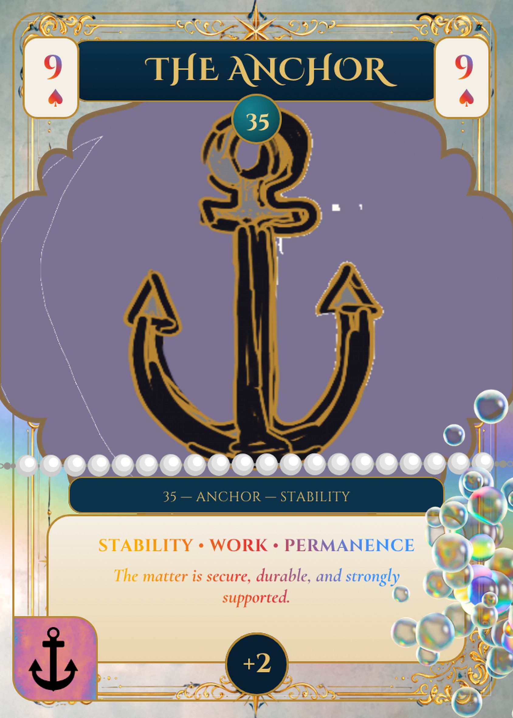 The Anchor card